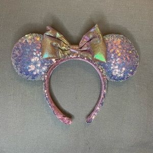 DISNEY PARKS EARIDESCENT SEQUIN EARS HEADBAND